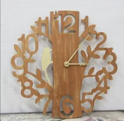 Bird On Tree Clock