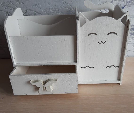 Cat Pencil Holder Desk Organizer