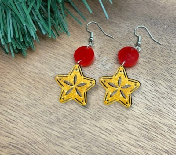 Christmas earrings