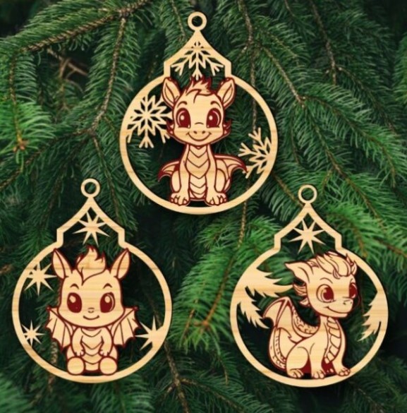 Dragon Christmas tree decoration