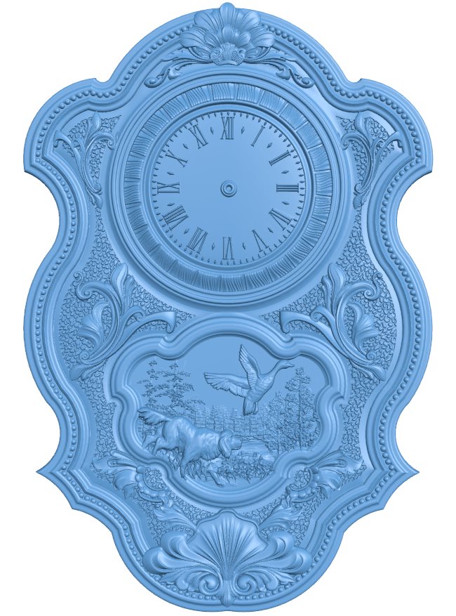 Hunting wall clock