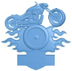 Motorcycle wall clock