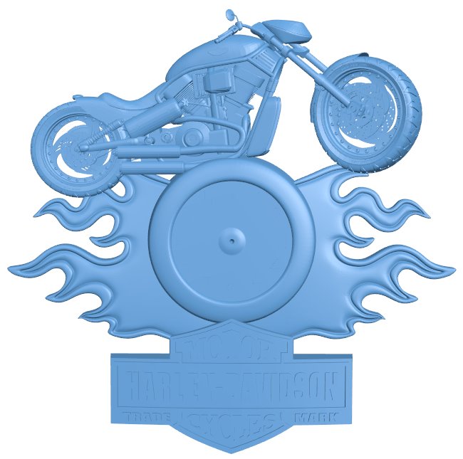 Motorcycle wall clock