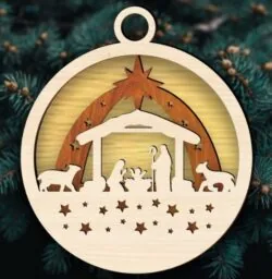 Nativity Christmas ornament