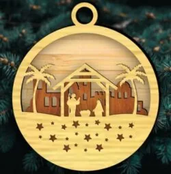 Nativity Christmas ornament