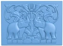 Pattern decor design elephant