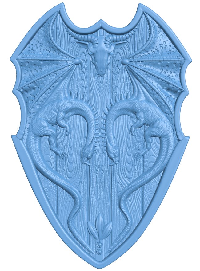 Shield with dragons