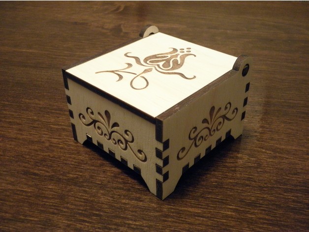 Small Wooden Box Trinket Box