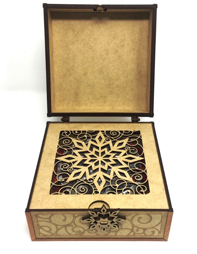 Snowflake ornament box