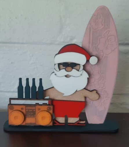 Summer Santa Christmas Decor