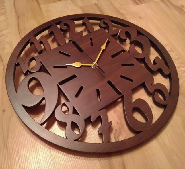 Unique Wooden Wall Clock