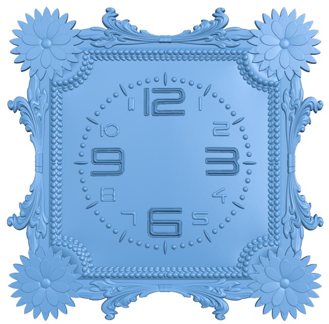 Wall clock pattern (12)