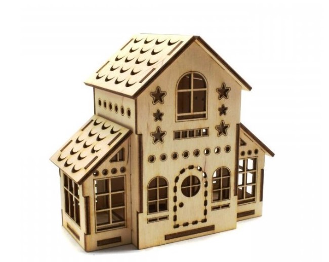 Wooden Christmas house