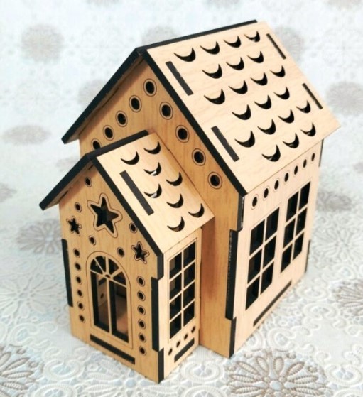 Wooden Christmas house