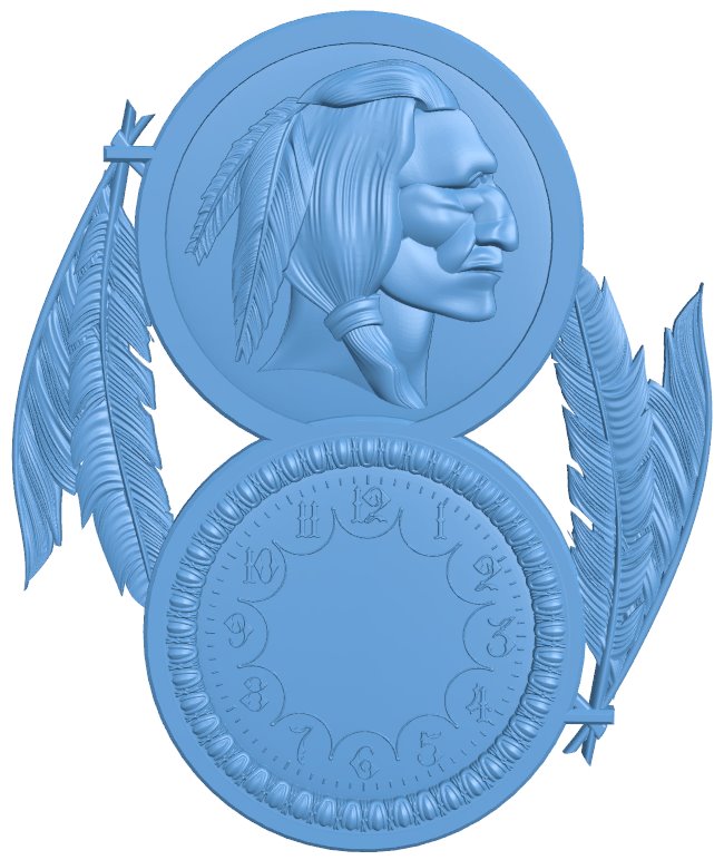 Aboriginal wall clock