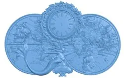 Mermaid wall clock