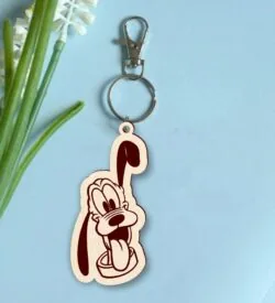 Pluto dog keychain