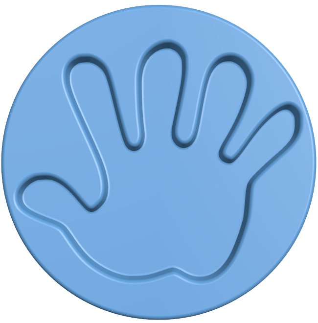 Hand shaped tray