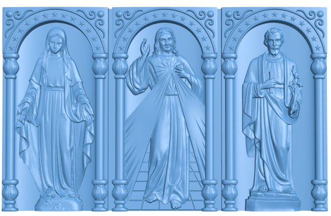 Catholic triptych