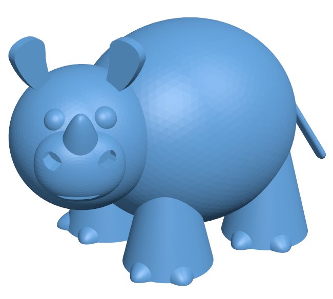 Cute rhino