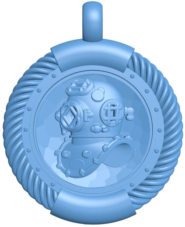 Diving helmet pendant