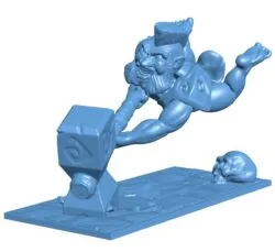 Dwarf Berserker – statue