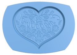 Heart shaped gingerbread mold