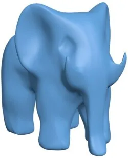 Low poly elephant