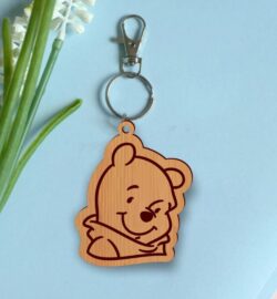Pooh bear keychain