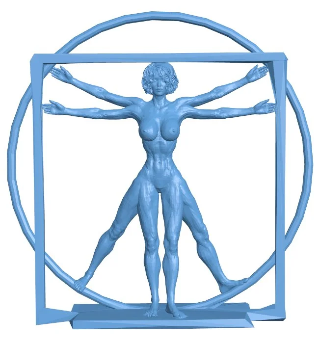 Vitruvian woman