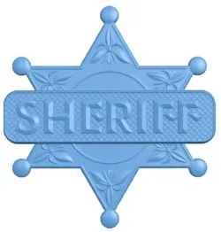 Western sheriff badge