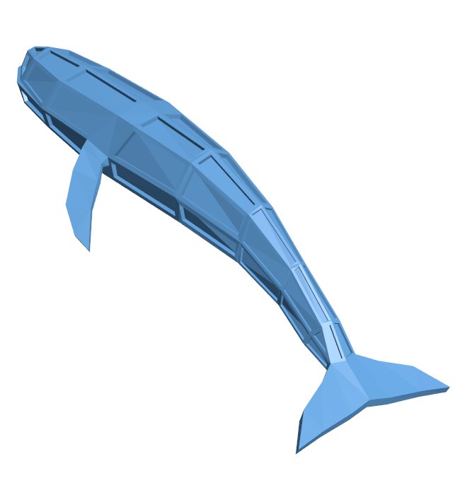 Whale lowpoly