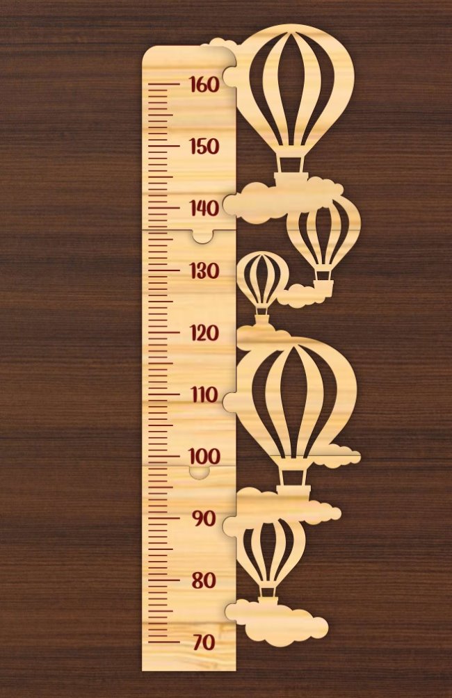 Air balloons ruler