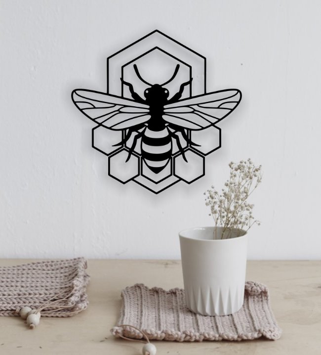 Bee wall decor