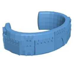 Bracelet with castle