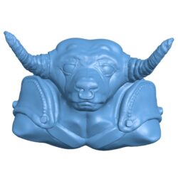 Cow’s head Minotaur bust