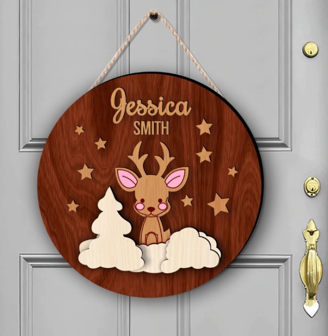 Deer door sign (2)