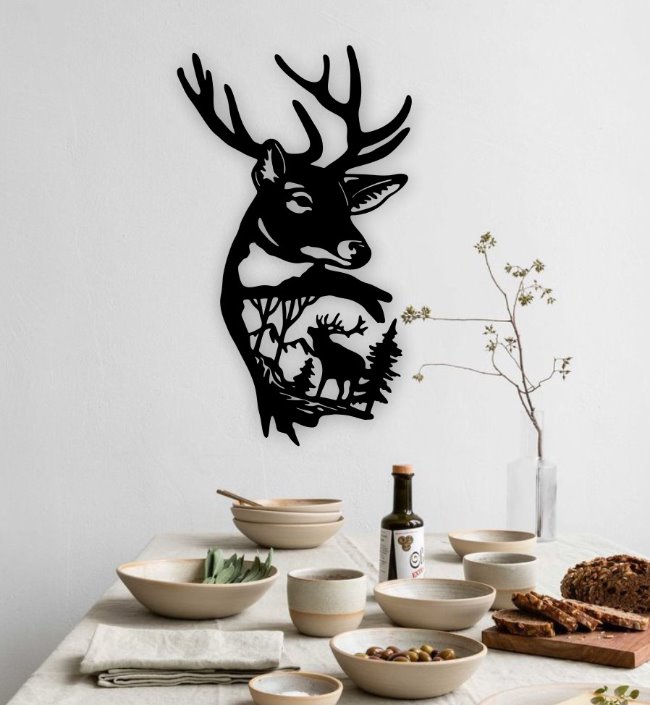 Deer wall decor