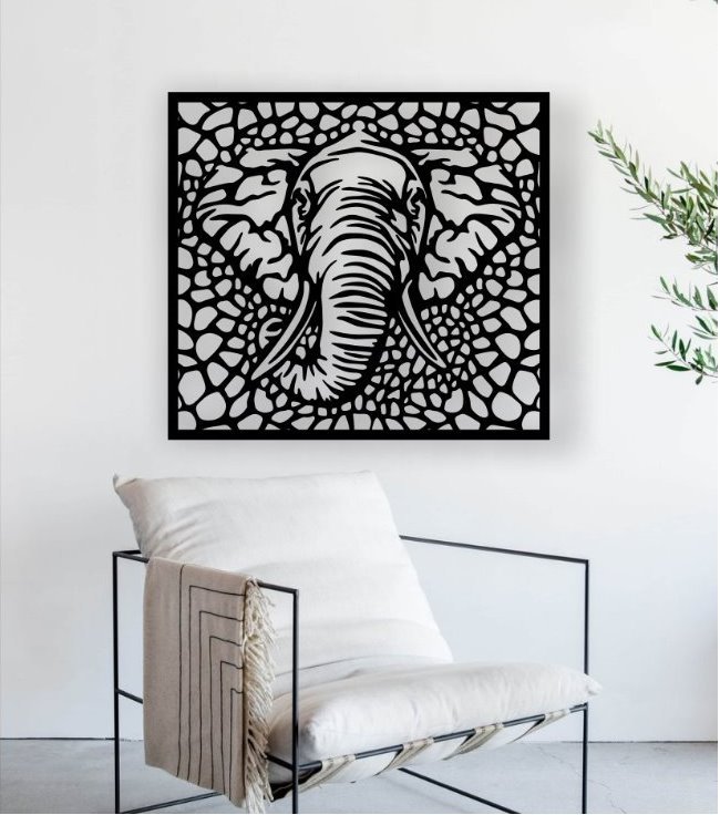 Elephant wall decor