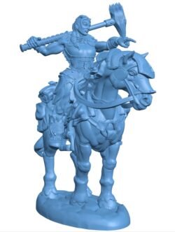 Female Barbarian on Horseback