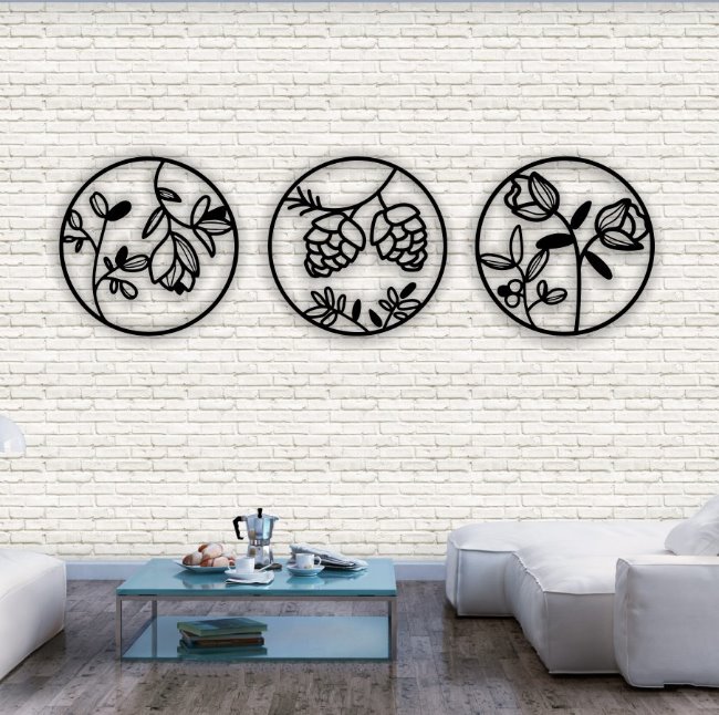 Flower wall decor