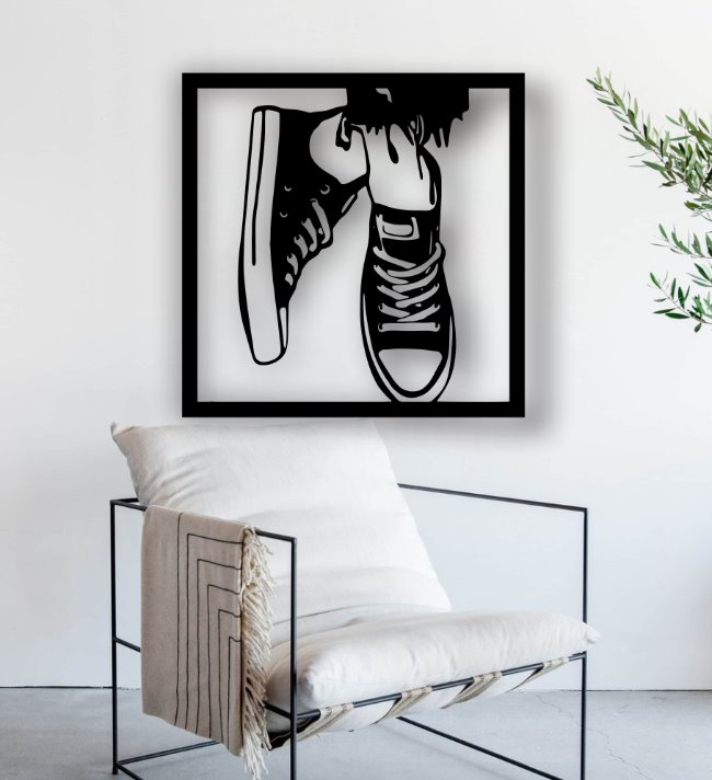 Foot wall decor