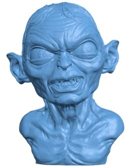 Golum bust, from Lord Of The Rings