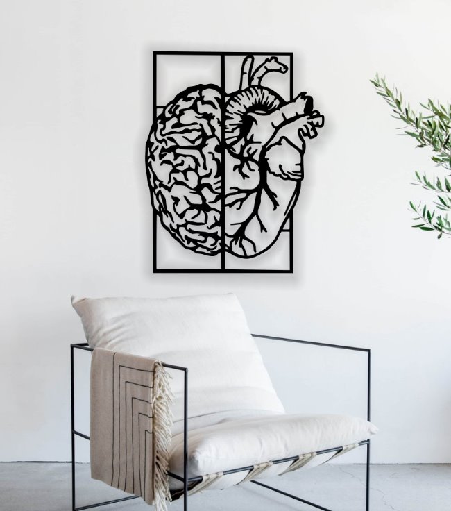 Heart wall decor