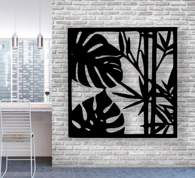 Leaves wall decor