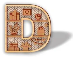 Letter D shelf