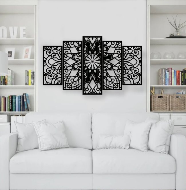 Mandala wall decor (2)