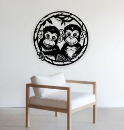 Monkeys wall decor