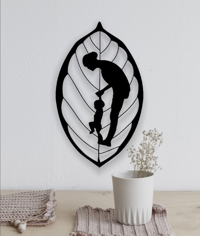 Mother and baby wall decor