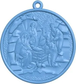 Nativity pendant